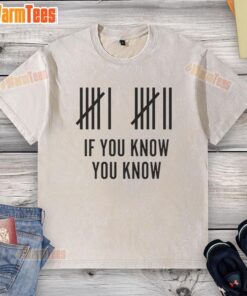 Nice Six Seven If You Know You Know washed t-shirt in light blue, featuring a trendy graphic design for casual wear.