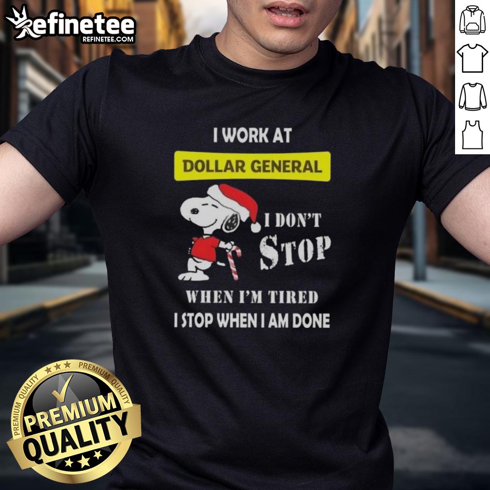 nice-snoopy-i-work-at-dollar-general-i-dont-stop-when-im-tired-i-stop-when-i-am-done-christmas-t-shirt-1 Alt Text: Snoopy Christmas T-Shirt for Dollar General employees: 'I Don't Stop When I'm Tired, I Stop When I'm Done.'