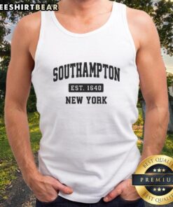 Nice Southampton New York Est. 1940 tank top featuring a stylish retro design and lightweight fabric for summer wear.