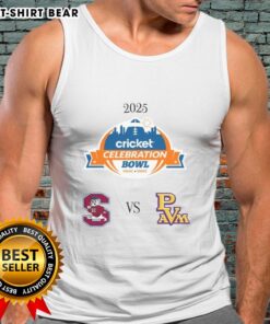 Nice South Carolina State Bulldogs vs Prairie View A&M Panthers 2025 Celebration Bowl tank top featuring team logos.