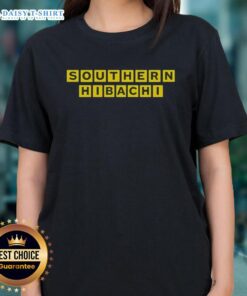 Nice Southern Hibachi Ladies Tee featuring a stylish design perfect for casual wear and hibachi enthusiasts.