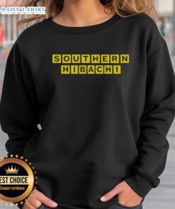 Nice Southern Hibachi sweatshirt featuring a vibrant design, perfect for casual outings and hibachi lovers.