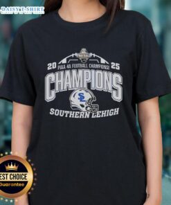 Nice Southern Lehigh PIAA 4A Football Champions ladies tee showcasing team pride and sporty style.