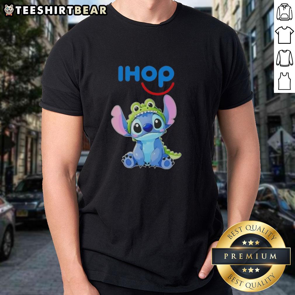 nice-stitch-cosplay-crocodile-x-ihop-t-shirt-1 Alt Text: Cosplay T-Shirt featuring Nice Stitch Crocodile X Ihop design, perfect for fans of creative and unique apparel.