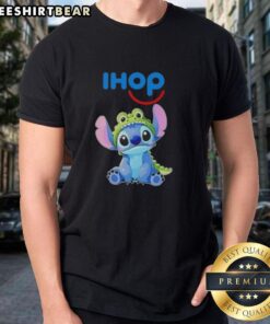 Alt Text: Cosplay T-Shirt featuring Nice Stitch Crocodile X Ihop design, perfect for fans of creative and unique apparel.