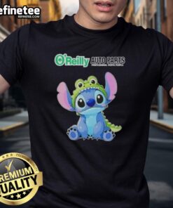 Nice Stitch Cosplay Crocodile X O'Reilly Auto Parts T-Shirt featuring vibrant graphics and a comfortable fit for fans.