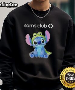 Nice Stitch Cosplay featuring a Crocodile X Sam's Club sweatshirt, showcasing vibrant colors and detailed design.