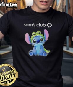 Alt Text: Nice Stitch Cosplay featuring a Crocodile and Sam's Club T-shirt design, perfect for fans and cosplay enthusiasts.