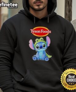 Nice Stitch cosplay featuring a Crocodile X Tyson Foods hoodie, showcasing vibrant colors and detailed design.