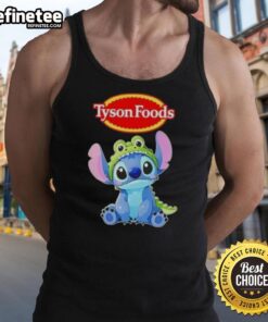 Nice Stitch Cosplay Crocodile X Tyson Foods tank top featuring vibrant colors and unique design for cosplay enthusiasts.