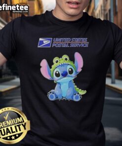 Nice Stitch Cosplay Crocodile X USPS T-Shirt featuring vibrant colors and unique design for cosplay enthusiasts.
