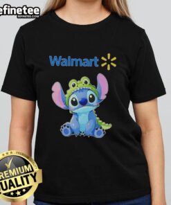 Nice Stitch Cosplay Crocodile X Walmart Ladies Tee featuring vibrant colors and unique design, perfect for fans.