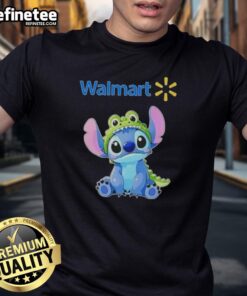 Nice Stitch Cosplay Crocodile X Walmart T-Shirt featuring vibrant colors and playful design, perfect for cosplay fans.
