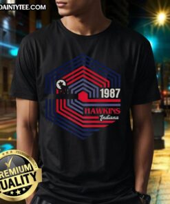 Nice Stranger Things Hawkins Indiana 1987 Demogorgon logo T-shirt featuring a vibrant design inspired by the iconic series.