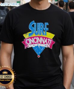 Nice Surf Cincinnati T-Shirt featuring a vibrant design perfect for surf enthusiasts and Cincinnati fans.