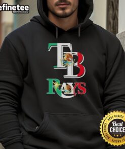 Nice Tampa Bay Rays baseball hoodie featuring a vibrant Mexican flag design, perfect for sports fans.