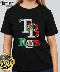 Nice Tampa Bay Rays baseball ladies tee featuring a vibrant Mexican flag design for stylish fans.