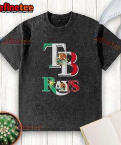 Nice Tampa Bay Rays baseball t-shirt featuring a vibrant Mexican flag design, perfect for fans and casual wear.