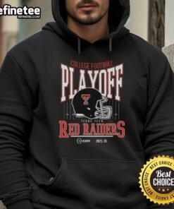 Nice Texas Tech Red Raiders College Football Playoff 2025-26 Hoodie featuring bold team colors and logo design.