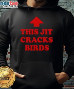 Alt Text: Nice This Jit Cracks Birds Red Arrow Hoodie featuring a vibrant design and comfortable fit, perfect for casual wear.