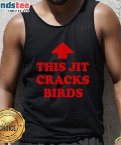 Alt Text: Nice This Jit Cracks Birds Red Arrow Tank Top featuring a vibrant design and comfortable fit for casual wear.