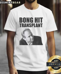 Thomas Myers Bong Hit T-Shirt featuring a vibrant transplant portrait design for cannabis enthusiasts.