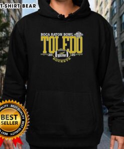 Alt Text: Nice Toledo Rockets 2025 Boca Raton Bowl logo hoodie featuring vibrant team colors and bold graphics.
