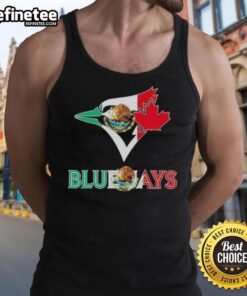 Stylish Nice Toronto Blue Jays baseball tank top featuring a vibrant Mexican flag design.