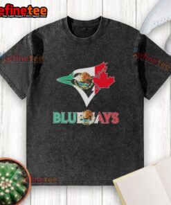 Nice Toronto Blue Jays baseball t-shirt featuring a colorful Mexican flag design for sports and fashion enthusiasts.