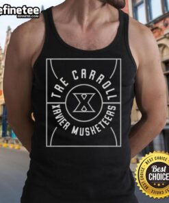 Nice Tre Carroll full court tank top featuring Xavier Musketeers logo, perfect for fans and sports enthusiasts.