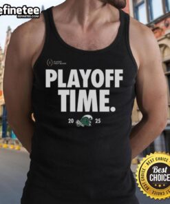 Stylish Tulane Green Wave playoff time logo tank top featuring vibrant team colors for fans and supporters.