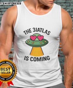 Nice UFO The Biatlas Is Coming tank top featuring a stylish graphic design for casual wear enthusiasts.