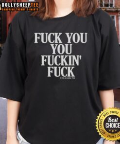 Nice Vintage Graphic 'Fck You You Fuckin Fuck' Ladies Tee showcasing a bold, retro design perfect for casual wear.