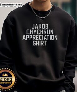 Jakob Chychrun appreciation sweatshirt featuring Washington Capitals logo, perfect for ice hockey fans and stylish comfort.