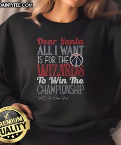 Nice Washington Wizards 'All I Want For Christmas' sweatshirt featuring festive design, perfect for fans during the holidays.