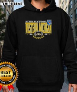 Alt Text: Nice Western Michigan Broncos 2025 Myrtle Beach Bowl logo hoodie featuring vibrant team colors and design.