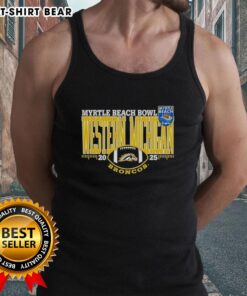 2025 Myrtle Beach Bowl logo tank top featuring the Nice Western Michigan Broncos design.