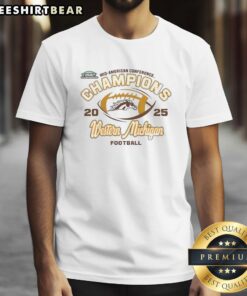 Stylish Western Michigan Broncos Mid-American Conference 2025 T-shirt in blue, perfect for fans and supporters.