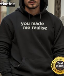 Cozy Nice You Made Me Realise Hoodie displayed on a mannequin, showcasing its stylish design and vibrant colors.