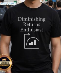 Awesome Diminishing Returns Enthusiast T-Shirt featuring bold graphics and a stylish design for fans of economics and humor.