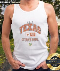 2025 Cheez-It Citrus Bowl tank top featuring Texas Longhorns logo, perfect for fans and game day apparel.