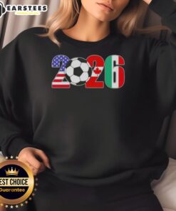 Official 2026 International Soccer Tournament sweatshirt featuring vibrant flags design, perfect for fans and supporters.