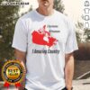 Canada map T-shirt featuring 3 territories and 10 provinces, showcasing the beauty of this amazing country.