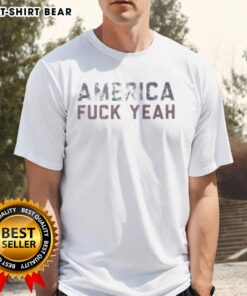 Official America Fck Yeah T-Shirt featuring bold patriotic graphics in red, white, and blue colors.