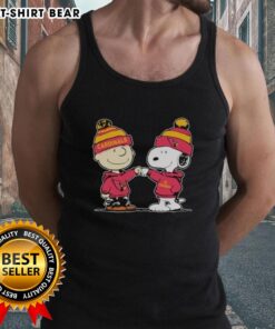 Official Arizona Cardinals Snoopy and Charlie Brown Best Friends Tank Top featuring vibrant graphics and team colors.
