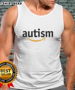 Official Autism X Amazon Parody Logo Tank Top featuring a unique design for autism awareness and humor.