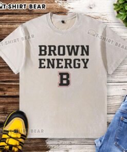 Official Brown Bears Brown Energy B Washed T-Shirt featuring a stylish design perfect for fans and casual wear.