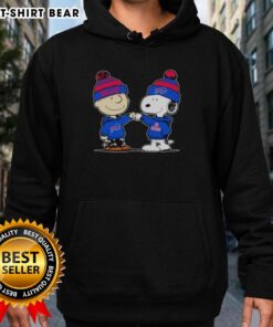 Alt Text: Official Buffalo Bills Snoopy and Charlie Brown Best Friends Hoodie featuring vibrant graphics for fans.