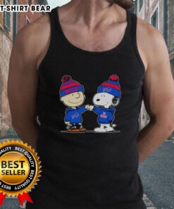 Official Buffalo Bills Snoopy and Charlie Brown Best Friends Tank Top featuring vibrant graphics and team colors.