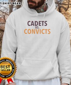 Official Cadets vs Convicts Hoodie featuring bold graphics and a modern design, perfect for fans of the rivalry.